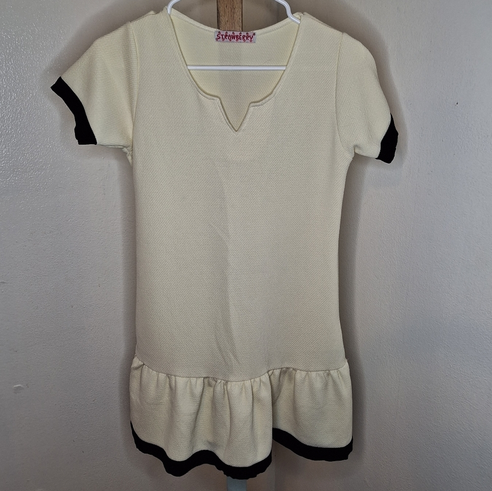 3/$15 Strawberry Cream Tunic Dress
